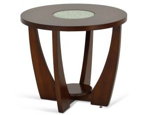 Steve Silver Rafael End Table in Merlot Cherry Finish