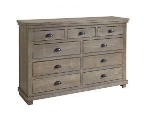 Progressive Furniture Willow Drawer Dresser in Weathered Grey