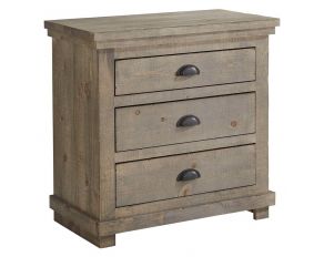 Progressive Furniture Willow Nightstand in Weathered Grey