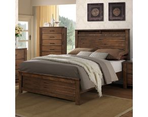 Brayden Queen Panel Bed in Satin Mindi