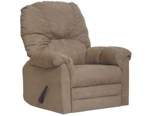 Winner Plush Padded Back Rocker Recliner in Mocha