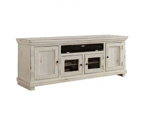 Progressive Furniture Willow 74" Console in Distressed White