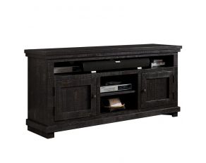 Progressive Furniture Willow 64" Console in Distressed Black