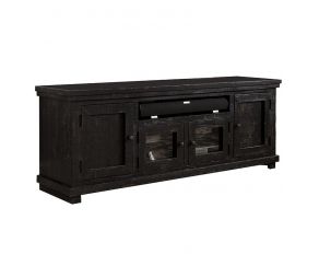 Willow Distressed White Entertainment Wall Unit