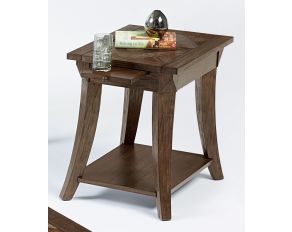 Progressive Furniture Appeal l Chairside Table in Dark Poplar