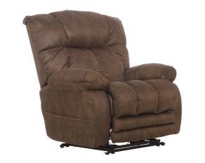 Dawkins Power Lay Flat Recliner with Oversized X-Tra Comfort Footrest in Chocolate