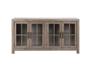 Tinley Park Buffet Curio Cabinet in Dovetail Grey