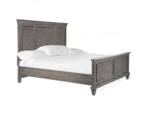 Lancaster Queen Shutter Panel Bed in Dovetail Grey