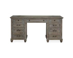 Lancaster Executive Desk in Dovetail Grey