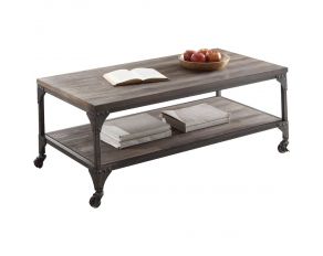 Acme Furniture Gorden Coffee Table in Weathered Oak