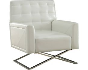 Rafael Accent Arm Chair in White