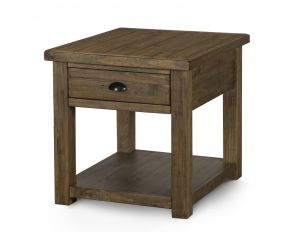 Stratton Rectangular End Table in Warm Nutmeg