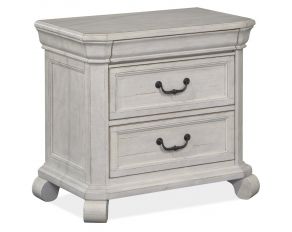 Bronwyn Drawer Nightstand in Alabaster