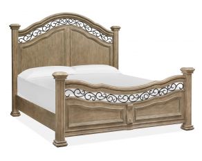 Marisol King Panel Bed in Fawn