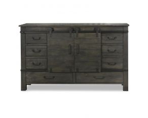 Magnussen Abington Sliding Door Dresser in Weathered Charcoal