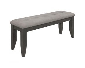 Dalila Dining Bench in Dark Grey