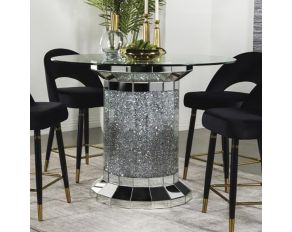 Ellie Round Counter Height Dining Table in Mirror