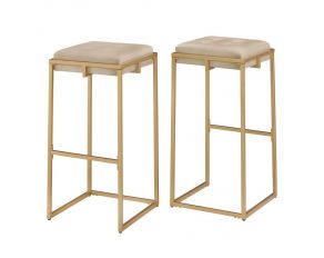 Nadia Bar Stool in Beige