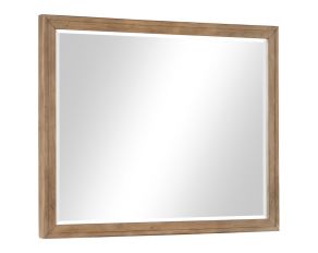 Taylor Rectangular Mirror in Light Honey Brown