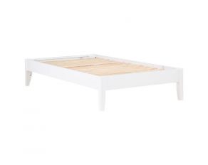 Hounslow Full Platform Bed in White