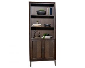 G881291 Bookcase with Door in Dark Walnut