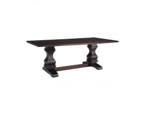 Parkins Double Pedestals Dining Table in Rustic Espresso