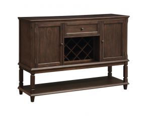 Parkins Server With Lower Shelf in Rustic Espresso