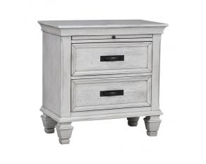 Franco 2 Drawer Nightstand in Antique White