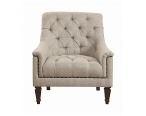 Avonlea Sloped Arm Upholstered Chair in Grey