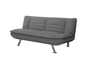 Julian Upholstered Sofa Bed With Pillow-Top Seating in Grey