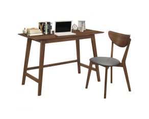 Karri 2 Piece Writing Desk Set in Walnut