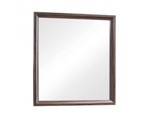 Brandon Framed Mirror in Medium Warm Brown