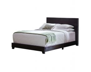 Dorian Upholstered King Bed in Brown