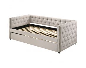 Romona Twin Daybed with Trundle in Beige