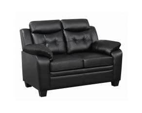 Coaster Finley Loveseat in Black