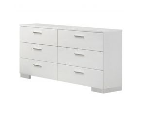 Felicity Dresser in Glossy White