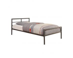 Fisher Twin Metal Bed in Gunmetal