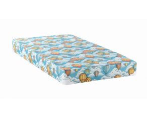 Vincent 5 Inch Full Balloon Foam Mattress with Wood Bunkie in Blue