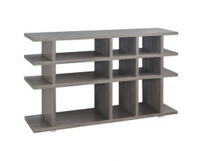 3-Tier Bookcase in Weathered Grey