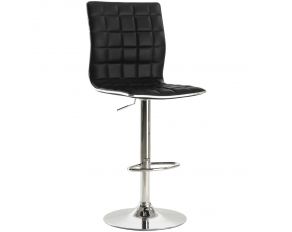 Coaster Furniture Waffle Adjustable Bar Stool in Black