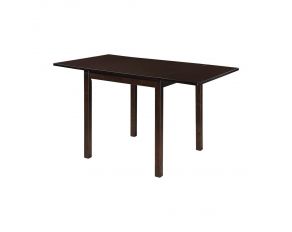 Kelso Rectangular Dining Table With Drop Leaf in Cappuccino