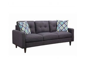 Watsonville Tufted Back Sofa in Grey