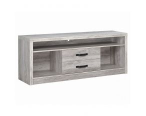 2-Drawer TV Console in Grey Driftwood