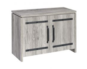 2-Door Accent Cabinet in Grey Driftwood