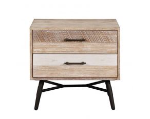 Marlow 2 Drawer Nightstand in Rough Sawn Multi