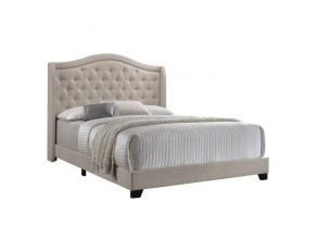 Sonoma Camel Back Queen Bed in Beige