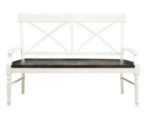 Mountain Retreat Bench in Antique White