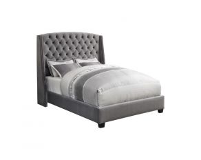 Pissarro Full Upholstered Bed in Grey