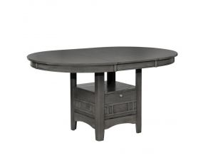 Lavon Dining Table With Storage in Medium Grey