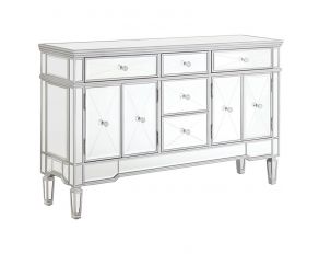 5-Drawer Accent Cabinet in Silver